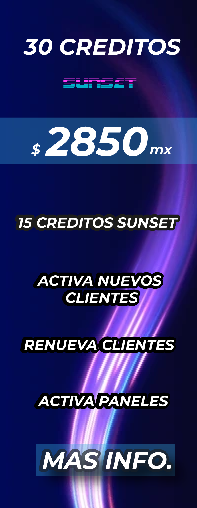 Distribuidor Sunset TV: adquiere créditos