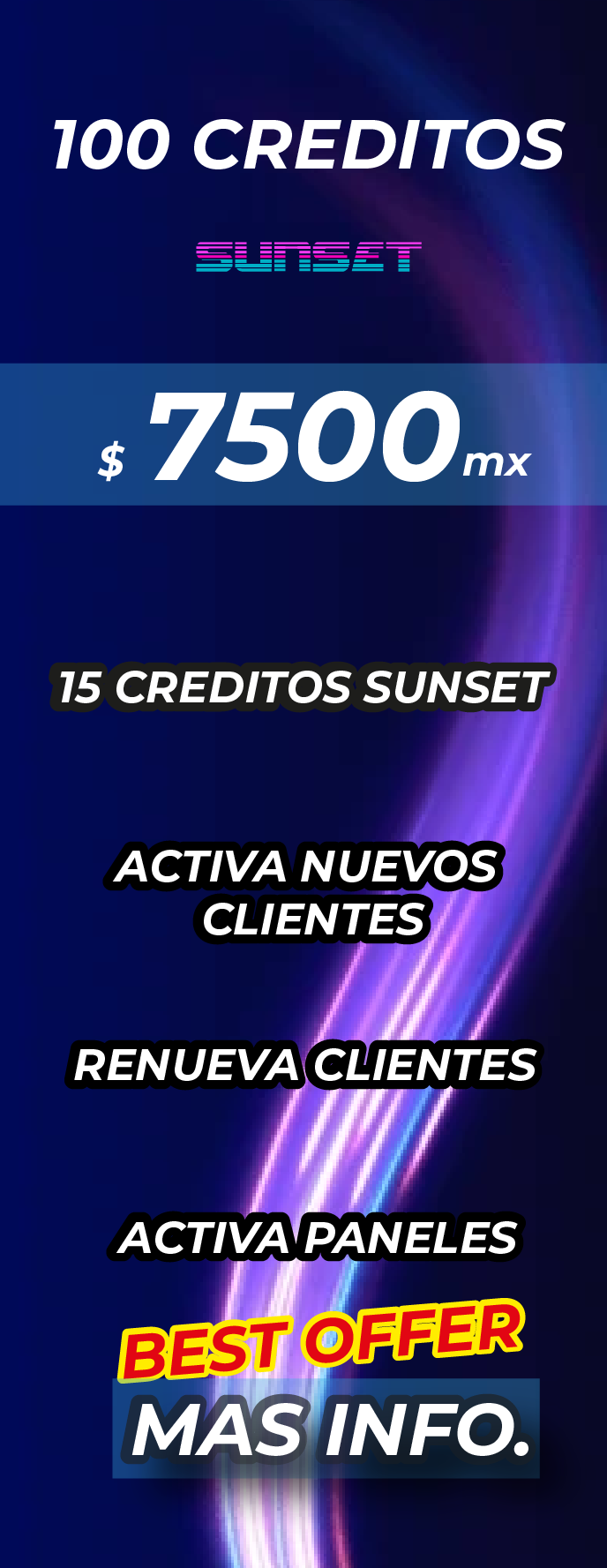 Distribuidor Sunset TV: gana cada mes